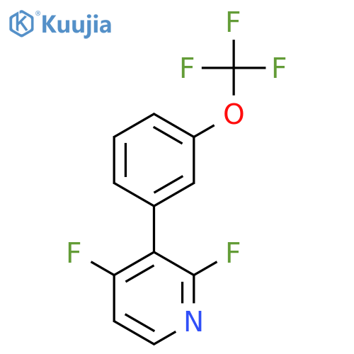 2,4-Difluoro-3-(3-(trifluoromethoxy)phenyl)pyridine structure