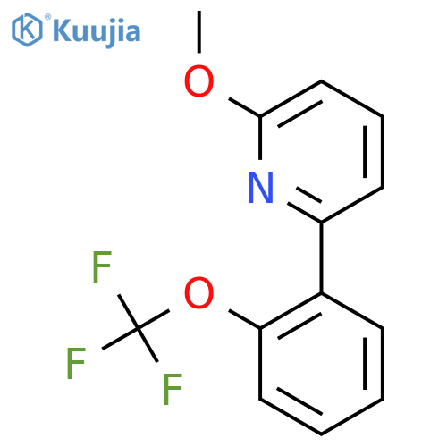 2-Methoxy-6-(2-(trifluoromethoxy)phenyl)pyridine structure