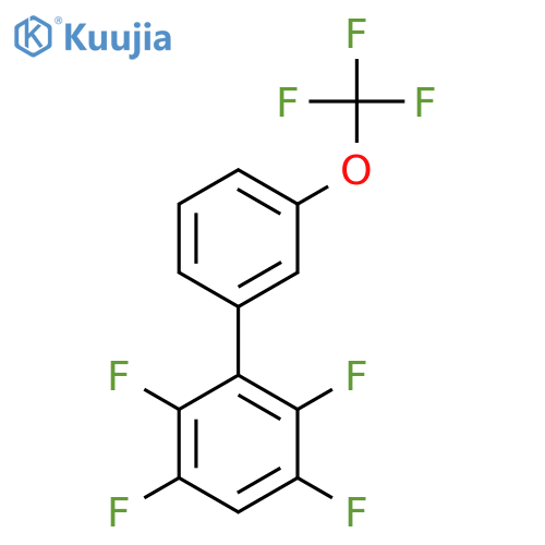 2,3,5,6-Tetrafluoro-3'-(trifluoromethoxy)biphenyl structure