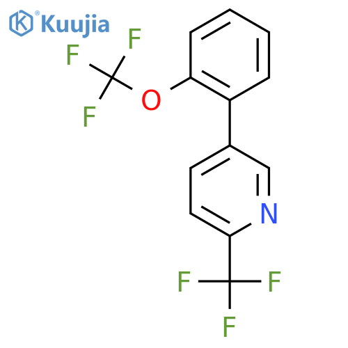 5-(2-(Trifluoromethoxy)phenyl)-2-(trifluoromethyl)pyridine structure