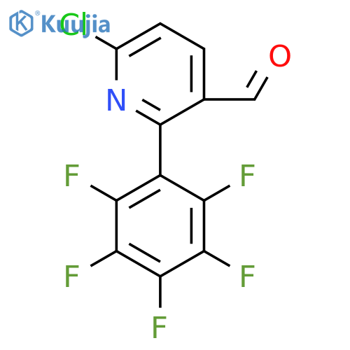 6-Chloro-2-(perfluorophenyl)nicotinaldehyde structure