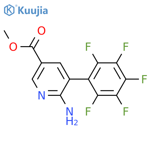 Methyl 6-amino-5-(perfluorophenyl)nicotinate structure