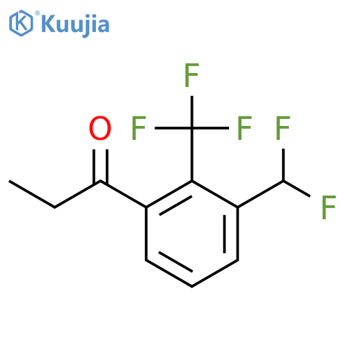 3'-(Difluoromethyl)-2'-(trifluoromethyl)propiophenone structure