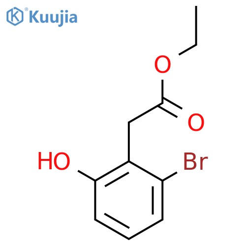Ethyl 2-bromo-6-hydroxyphenylacetate structure