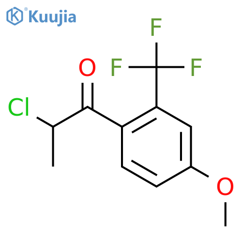 2-Chloro-4'-methoxy-2'-(trifluoromethyl)propiophenone structure
