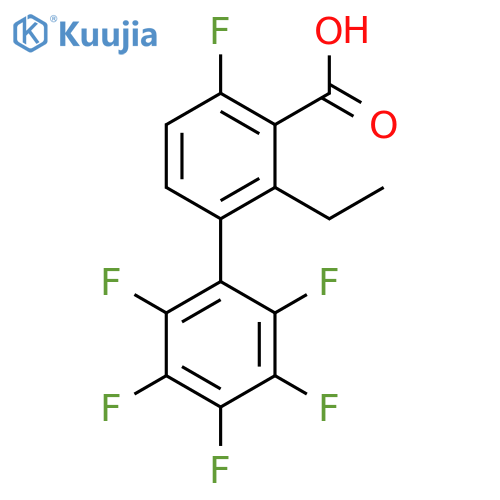 Ethyl 4,2',3',4',5',6'-hexafluorobiphenyl-3-carboxylic acid structure