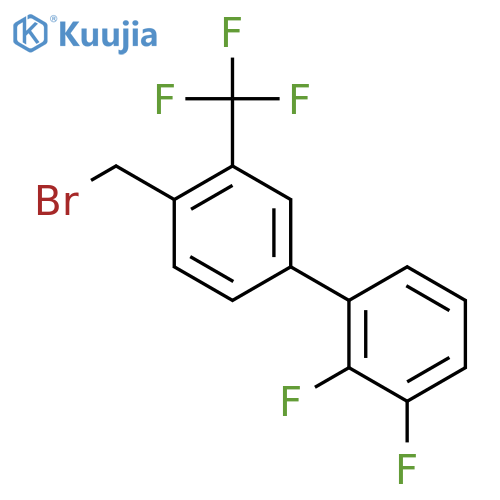 4'-Bromomethyl-2,3-difluoro-3'-(trifluoromethyl)biphenyl structure