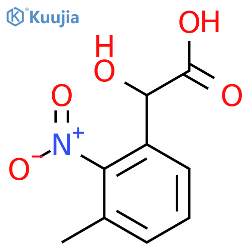 2-hydroxy-2-(3-methyl-2-nitrophenyl)acetic acid structure