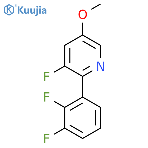 2-(2,3-Difluorophenyl)-3-fluoro-5-methoxypyridine structure