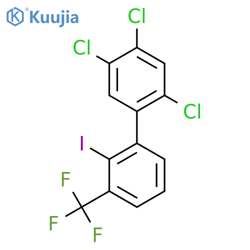 2'-Iodo-2,4,5-trichloro-3'-(trifluoromethyl)biphenyl structure