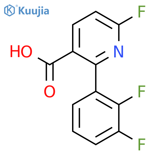 2-(2,3-Difluorophenyl)-6-fluoronicotinic acid structure