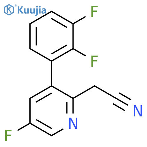 3-(2,3-Difluorophenyl)-5-fluoropyridine-2-acetonitrile structure