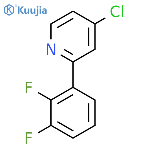 4-Chloro-2-(2,3-difluorophenyl)pyridine structure