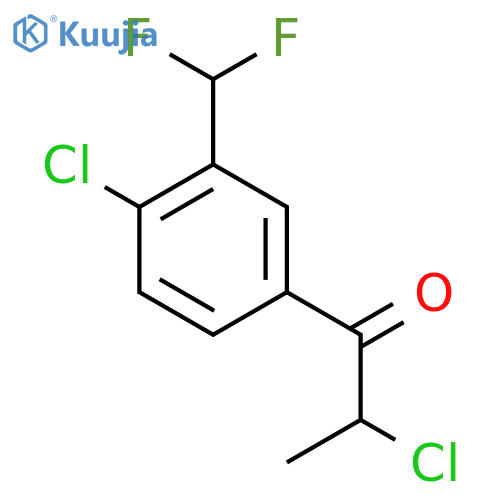 2,4'-Dichloro-3'-(difluoromethyl)propiophenone structure