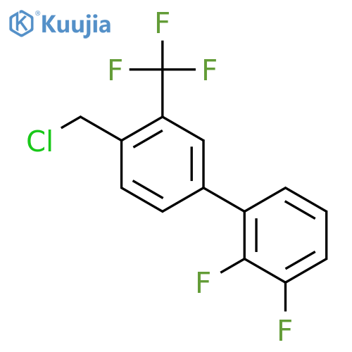 4'-Chloromethyl-2,3-difluoro-3'-(trifluoromethyl)biphenyl structure