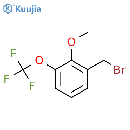 2-Methoxy-3-(trifluoromethoxy)benzyl bromide structure