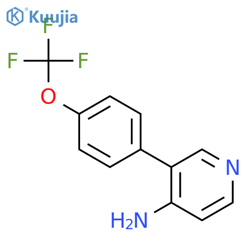 3-(4-(Trifluoromethoxy)phenyl)pyridin-4-amine structure
