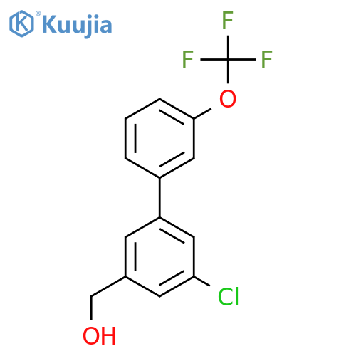 5-Chloro-3'-(trifluoromethoxy)biphenyl-3-methanol structure
