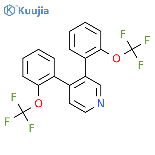 3,4-Bis(2-(trifluoromethoxy)phenyl)pyridine structure