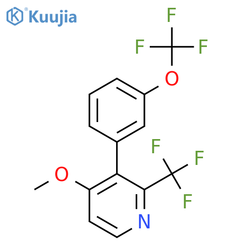 4-Methoxy-3-(3-(trifluoromethoxy)phenyl)-2-(trifluoromethyl)pyridine structure