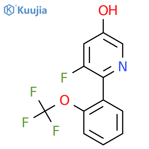 3-Fluoro-5-hydroxy-2-(2-(trifluoromethoxy)phenyl)pyridine structure