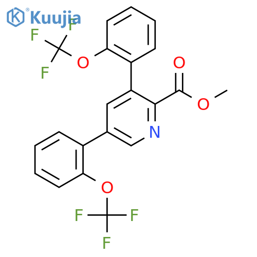 Methyl 3,5-bis(2-(trifluoromethoxy)phenyl)picolinate structure
