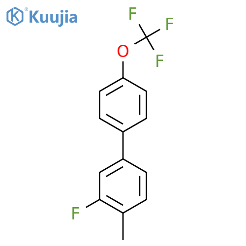3-Fluoro-4-methyl-4'-(trifluoromethoxy)biphenyl structure