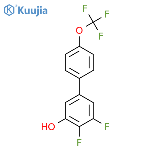 4,5-Difluoro-3-hydroxy-4'-(trifluoromethoxy)biphenyl structure