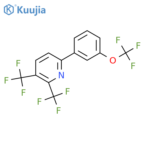 2,3-Bis(trifluoromethyl)-6-(3-(trifluoromethoxy)phenyl)pyridine structure