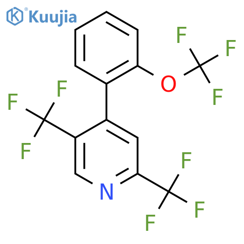 2,5-Bis(trifluoromethyl)-4-(2-(trifluoromethoxy)phenyl)pyridine structure