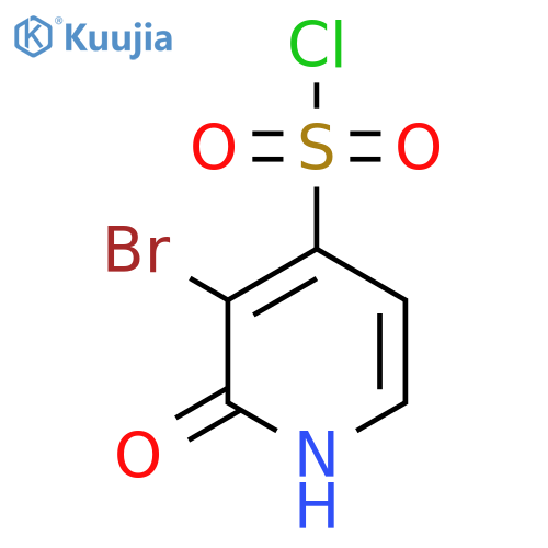 3-Bromo-2-hydroxypyridine-4-sulfonyl chloride structure