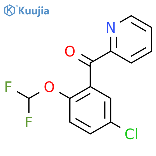 2-(5-Chloro-2-(difluoromethoxy)benzoyl)pyridine structure