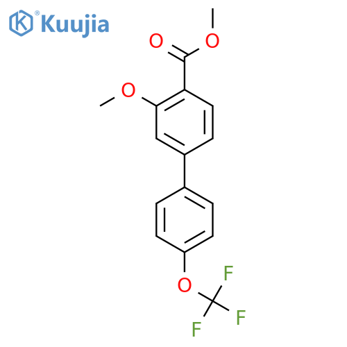 Methyl 3-methoxy-4'-(trifluoromethoxy)biphenyl-4-carboxylate structure