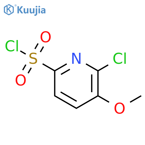 6-chloro-5-methoxypyridine-2-sulfonyl chloride structure
