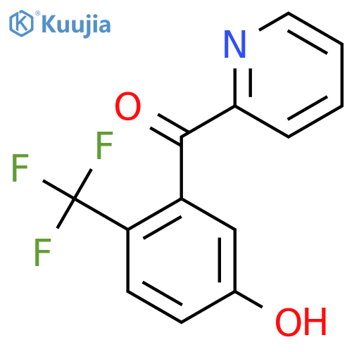 2-(5-Hydroxy-2-(trifluoromethyl)benzoyl)pyridine structure
