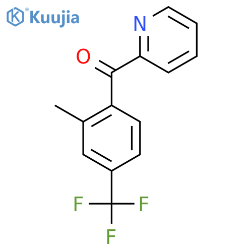 2-(2-Methyl-4-(trifluoromethyl)benzoyl)pyridine structure