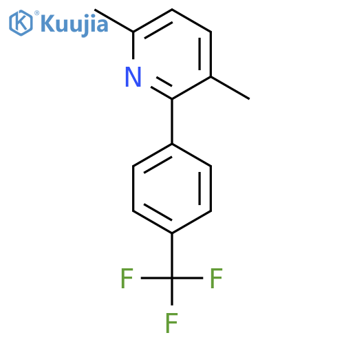 3,6-Dimethyl-2-(4-(trifluoromethyl)phenyl)pyridine structure