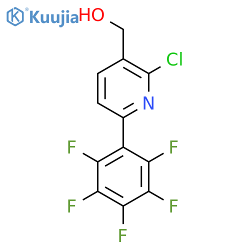 2-Chloro-6-(perfluorophenyl)pyridine-3-methanol structure