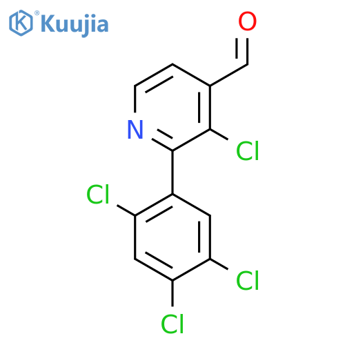 3-Chloro-2-(2,4,5-trichlorophenyl)isonicotinaldehyde structure