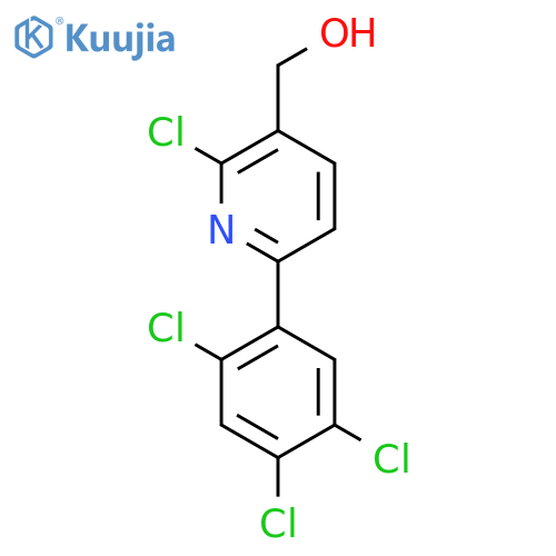 2-Chloro-6-(2,4,5-trichlorophenyl)pyridine-3-methanol structure