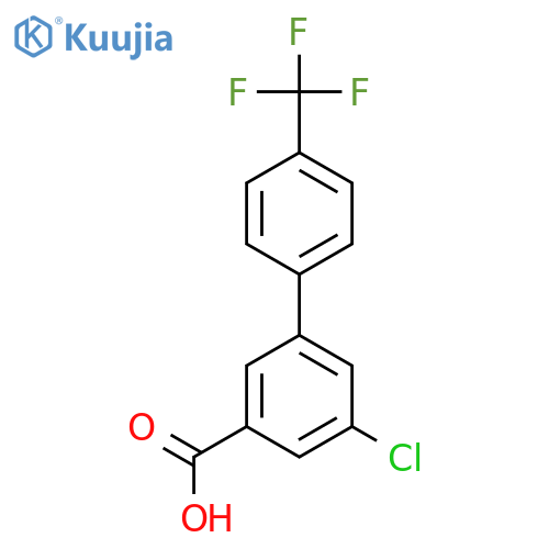5-Chloro-3-(4-trifluoromethylphenyl)benzoic acid structure