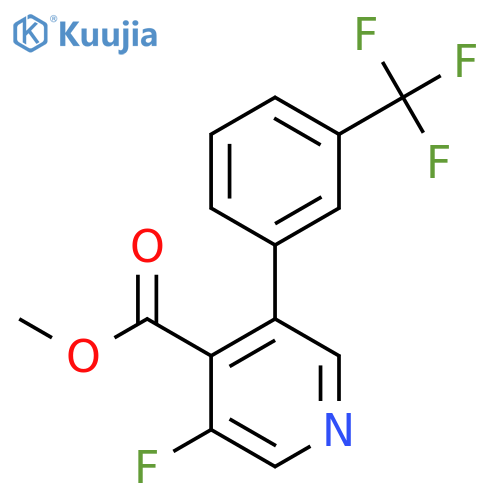 Methyl 3-fluoro-5-(3-(trifluoromethyl)phenyl)isonicotinate structure