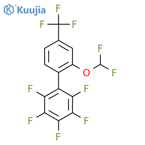 2'-Difluoromethoxy-2,3,4,5,6-pentafluoro-4'-(trifluoromethyl)biphenyl structure
