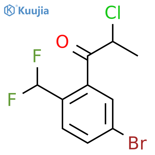 5'-Bromo-2-chloro-2'-(difluoromethyl)propiophenone structure