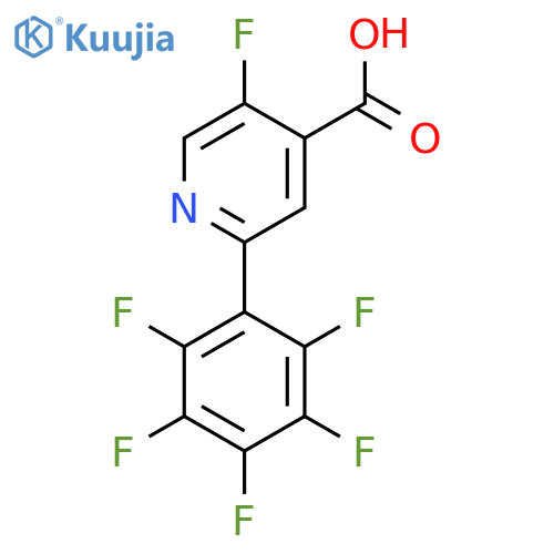 5-Fluoro-2-(perfluorophenyl)isonicotinic acid structure