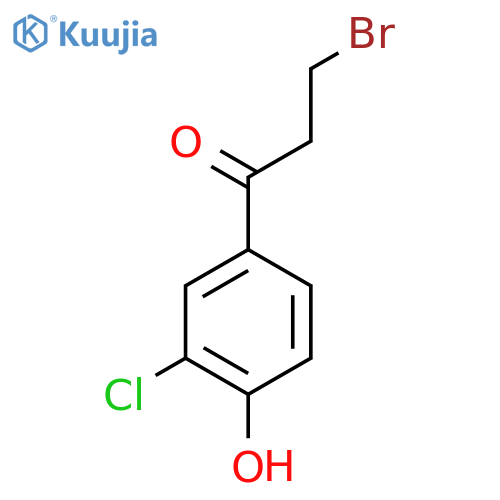 3-Bromo-3'-chloro-4'-hydroxypropiophenone structure