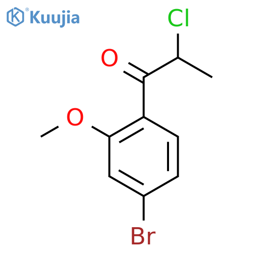 4'-Bromo-2-chloro-2'-methoxypropiophenone structure