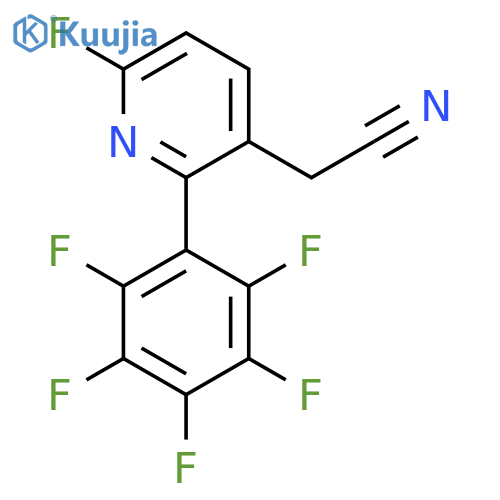 6-Fluoro-2-(perfluorophenyl)pyridine-3-acetonitrile structure