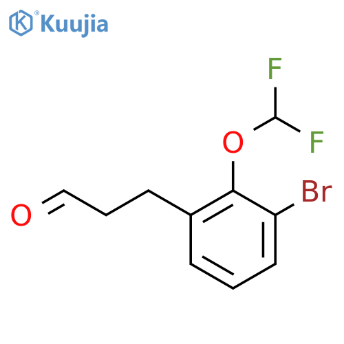3-(3'-Bromo-2'-(difluoromethoxy)phenyl)propionaldehyde structure