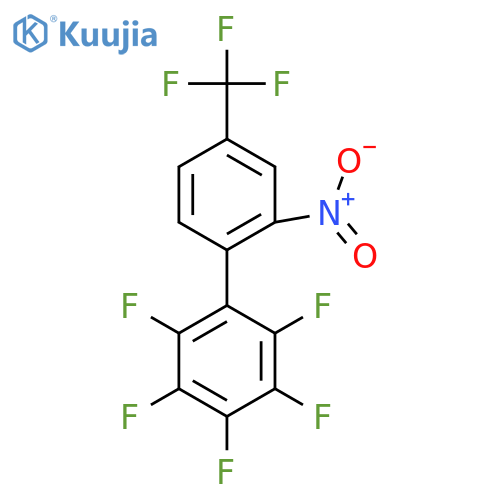 2'-Nitro-2,3,4,5,6-pentafluoro-4'-(trifluoromethyl)biphenyl structure